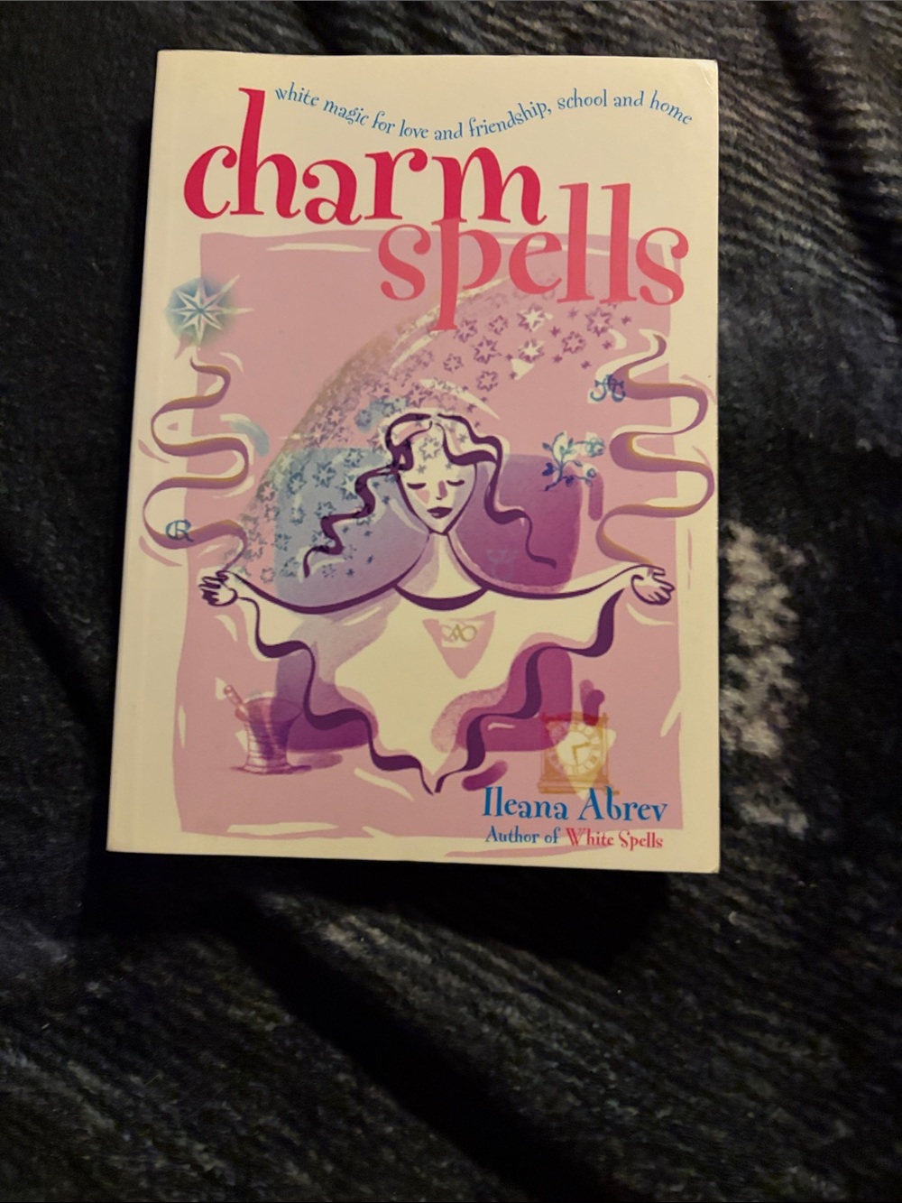 Charm Spells by Heana Abrev- Pink Decorative Book Art Print